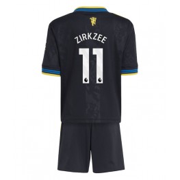 Manchester United Joshua Zirkzee #11 Derde tenue Kids 2025-26 Korte Mouw (+ Korte broeken)